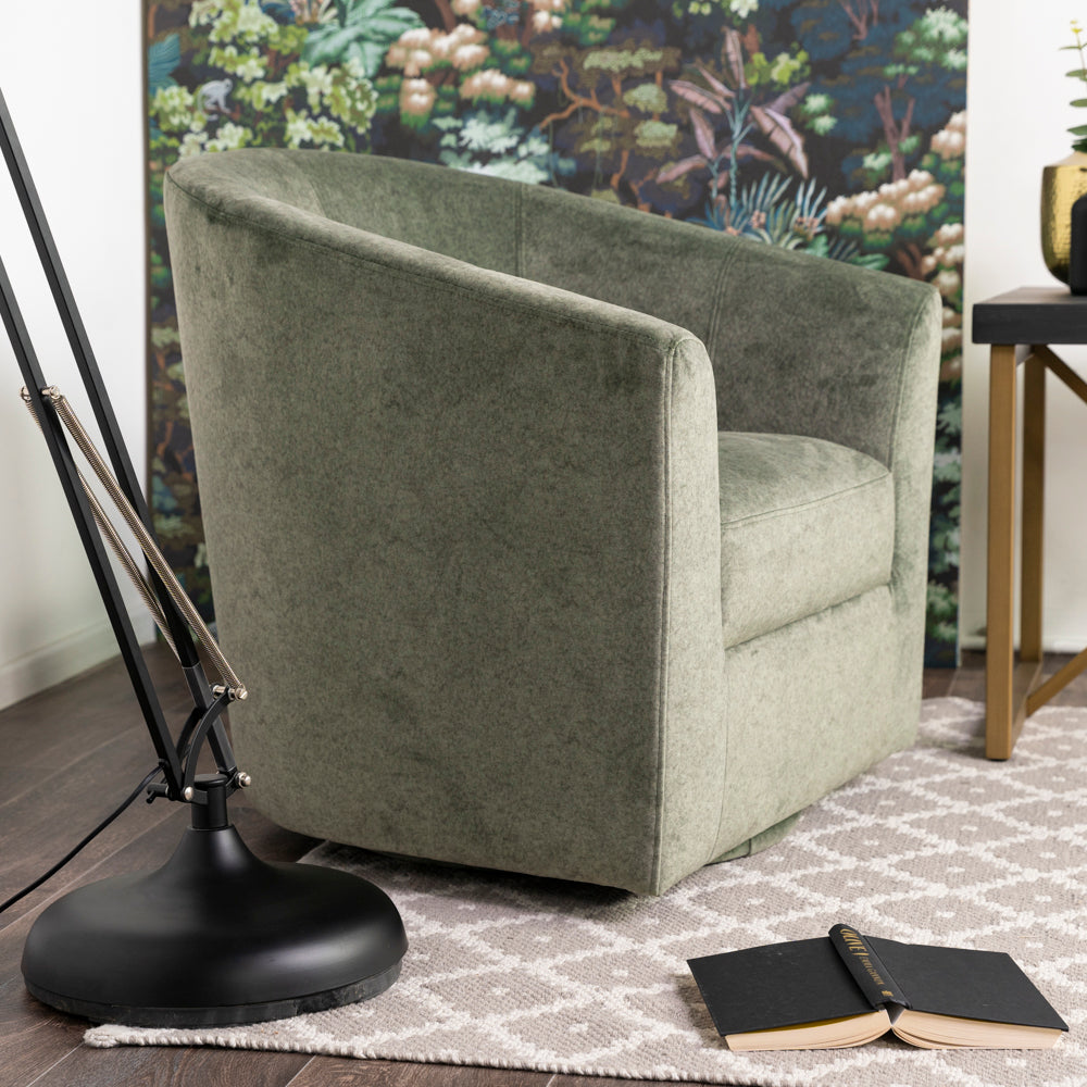 Melissa White Swivel Armchair