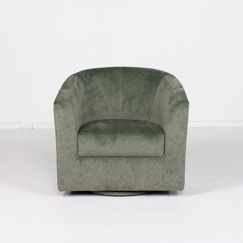 Melissa White Swivel Armchair