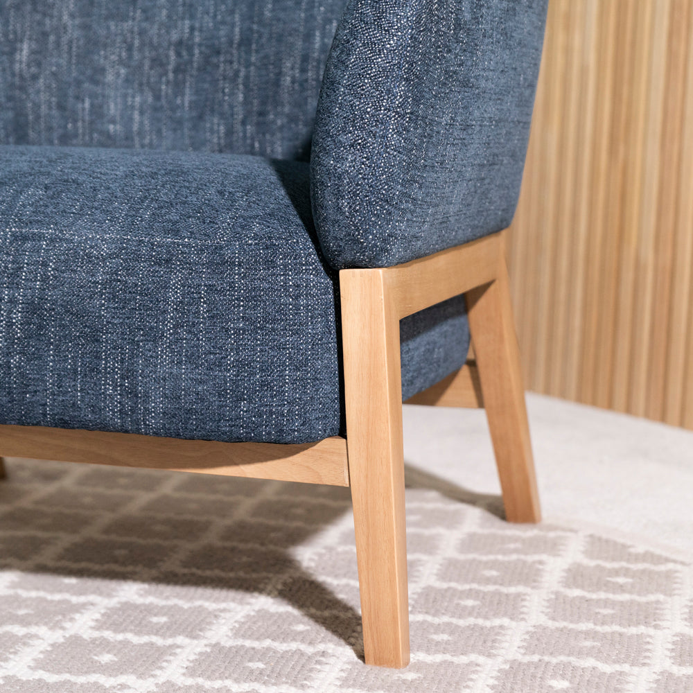 Palm Accent Chair — Blue