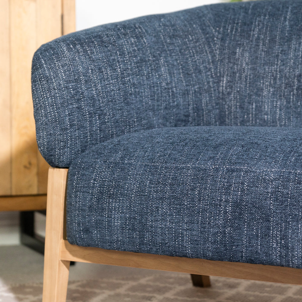 Palm Accent Chair — Blue