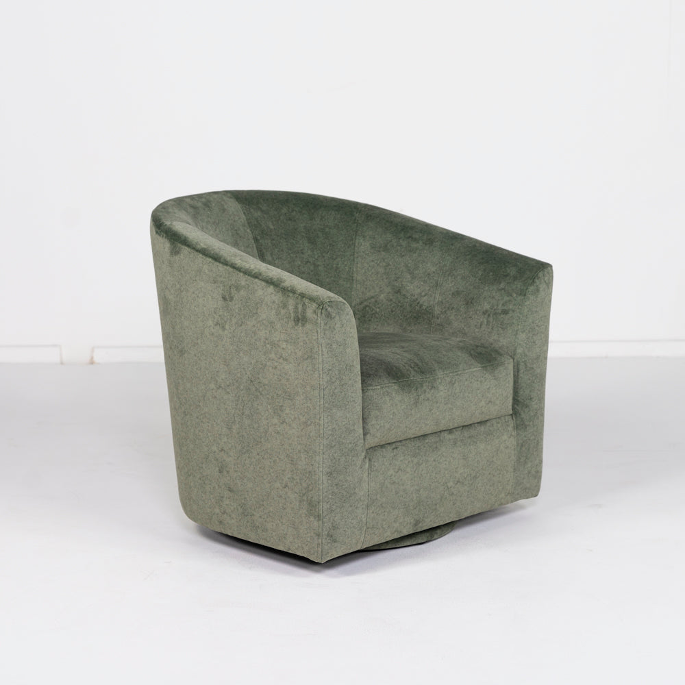 Melissa White Swivel Armchair