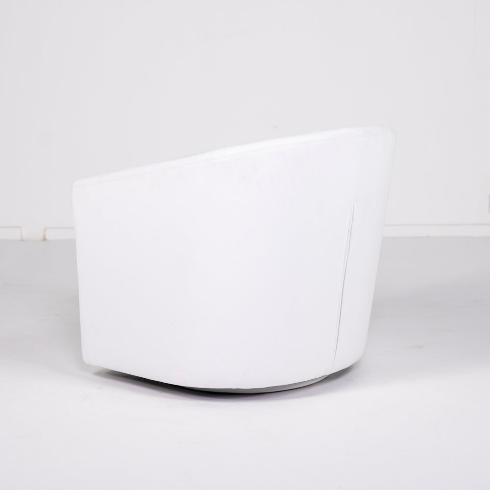 Melissa White Swivel Armchair