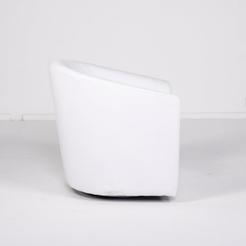 Melissa White Swivel Armchair