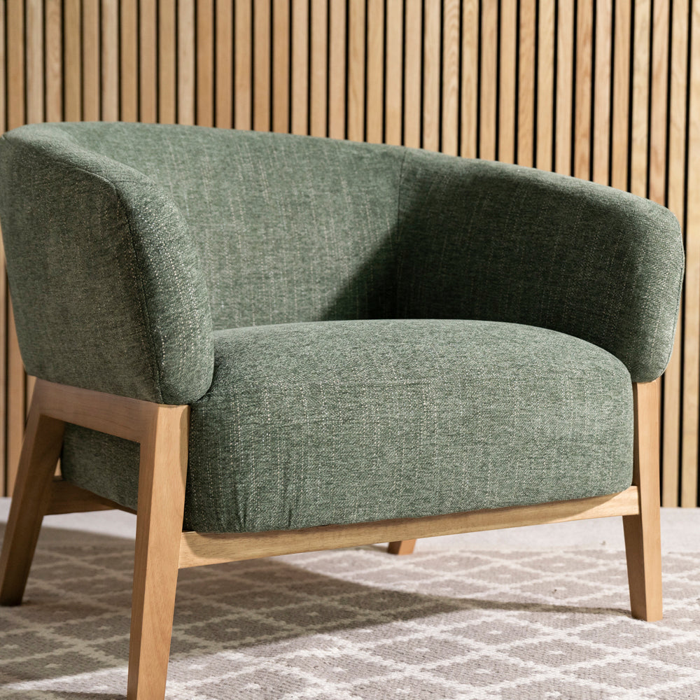 Palm Accent Chair — Green