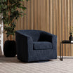 Dahlia Swivel Chair — Blue