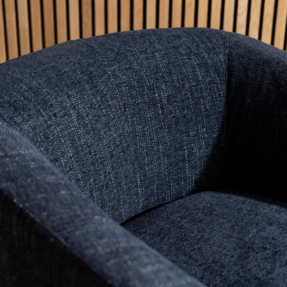 Dahlia Swivel Chair — Blue