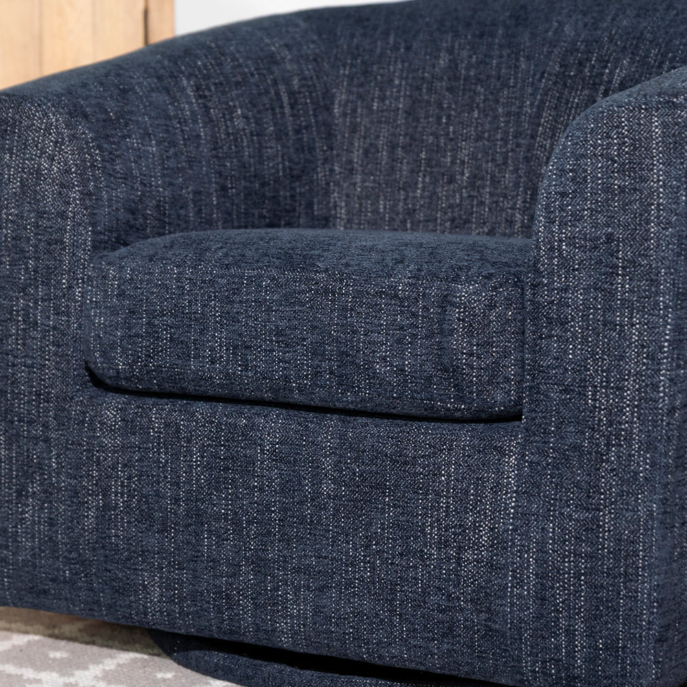 Dahlia Swivel Chair — Blue