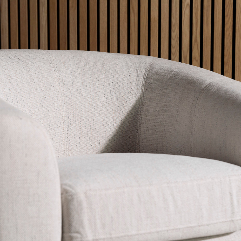 Dahlia Swivel Chair Natural | 360° Swivel Tub Chair | FW Homestores