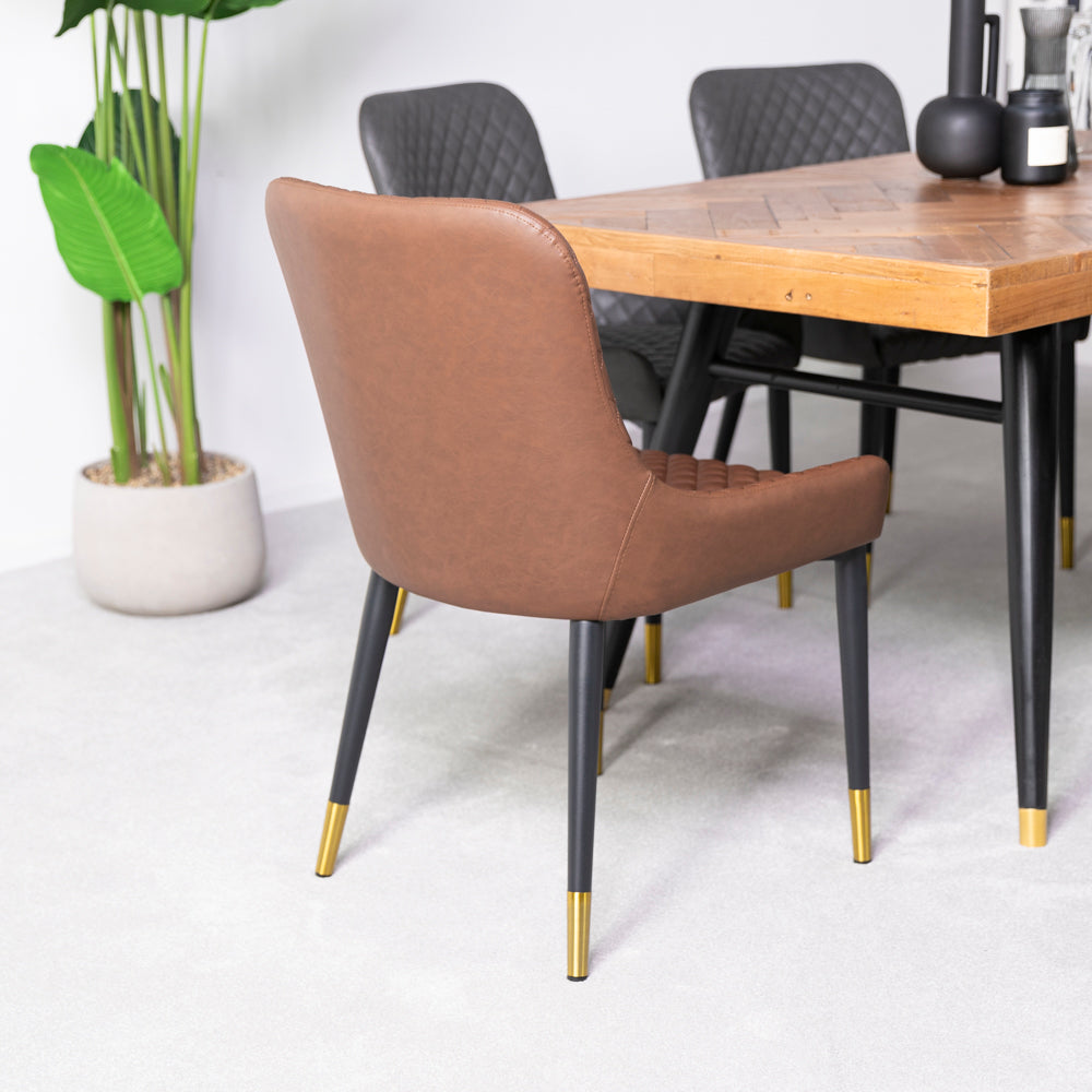 Sarah Tan Dining Chair Set Of 2