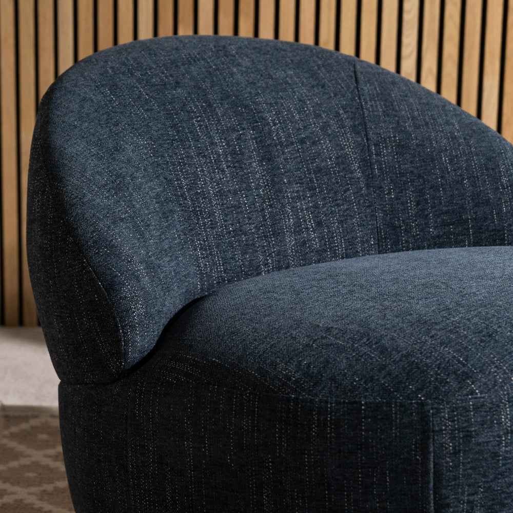 Abelia Swivel Chair — Blue