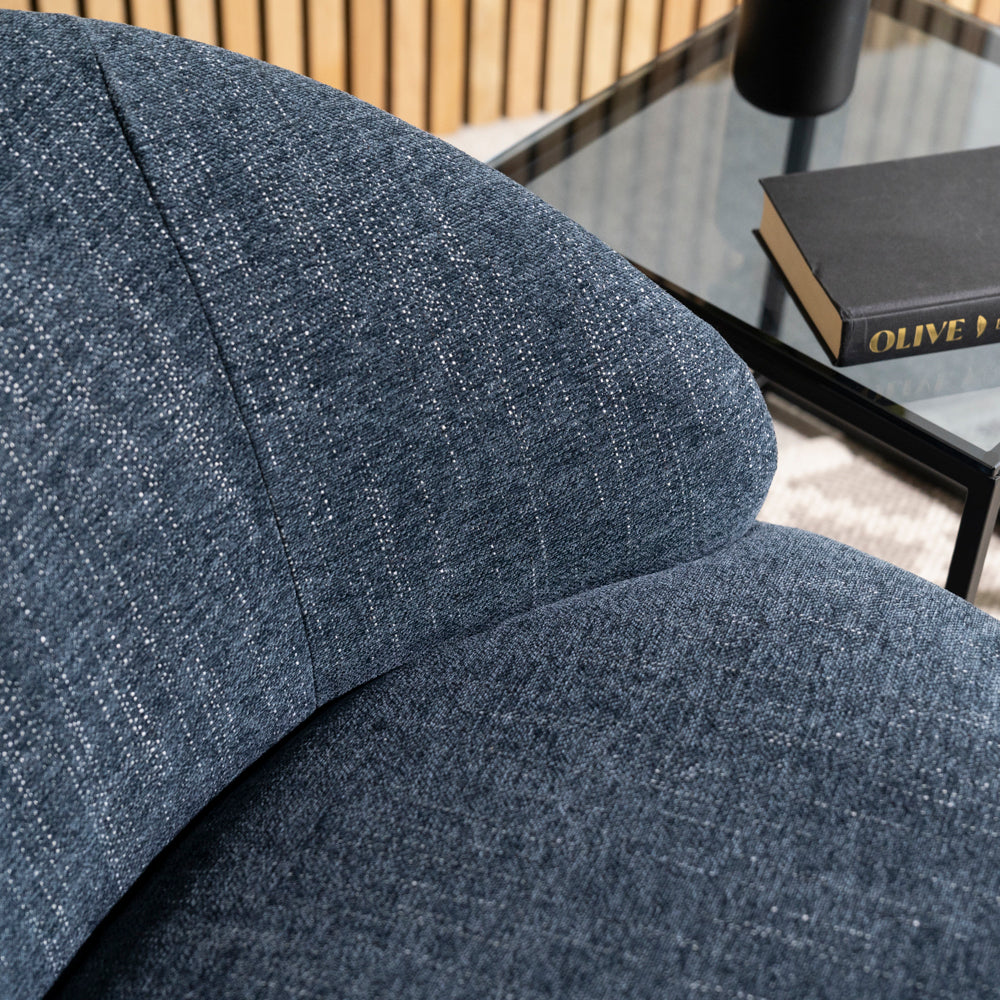 Abelia Swivel Chair — Blue