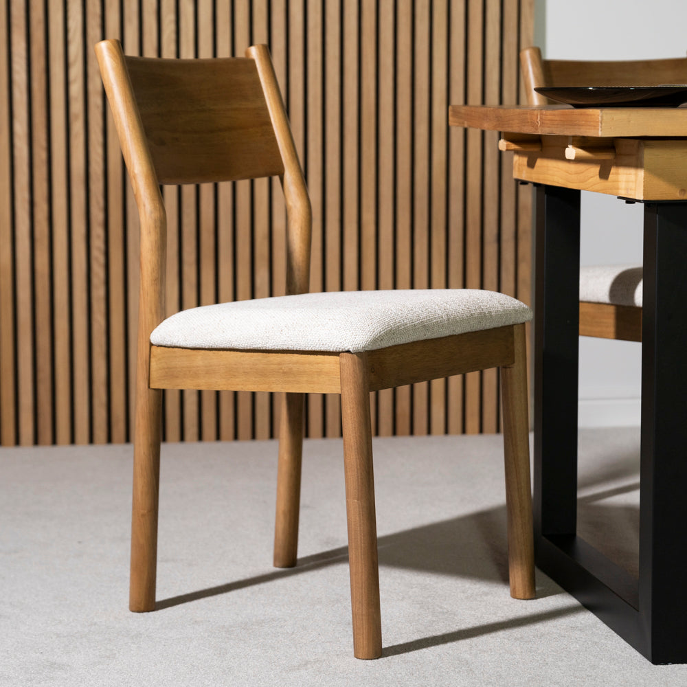 Bristol Natural Oak Dining Chair Set of 2