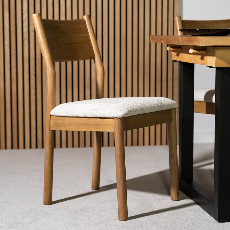 Bristol Natural Oak Dining Chair Set of 2