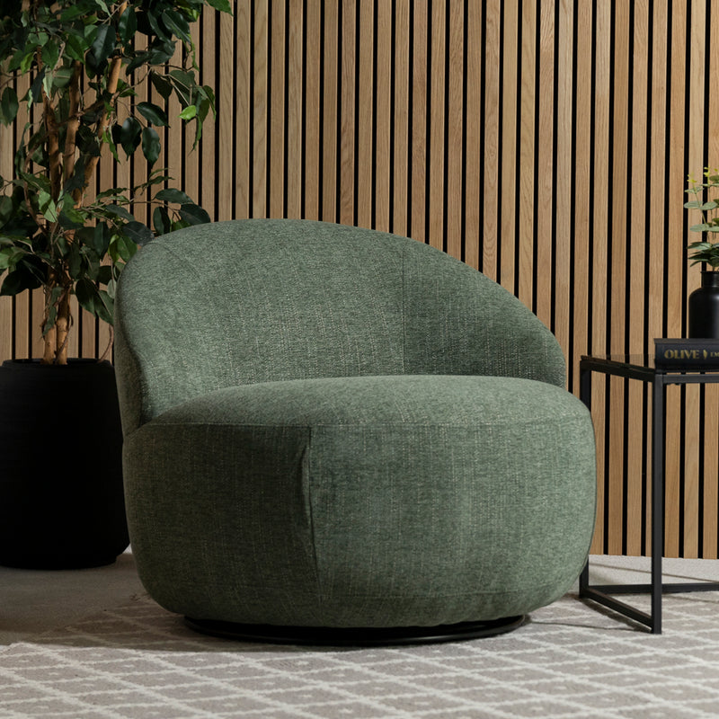 Abelia Swivel Chair — Green