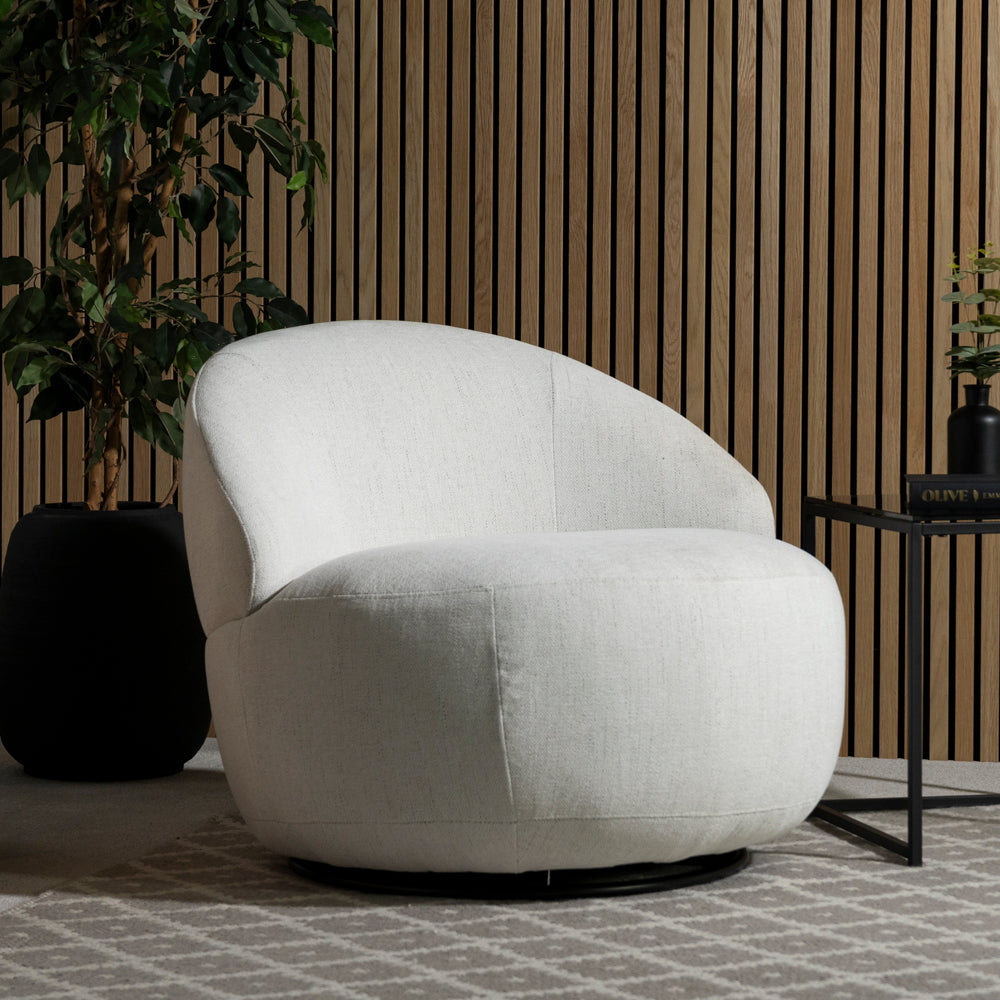 Abelia Swivel Chair — Natural