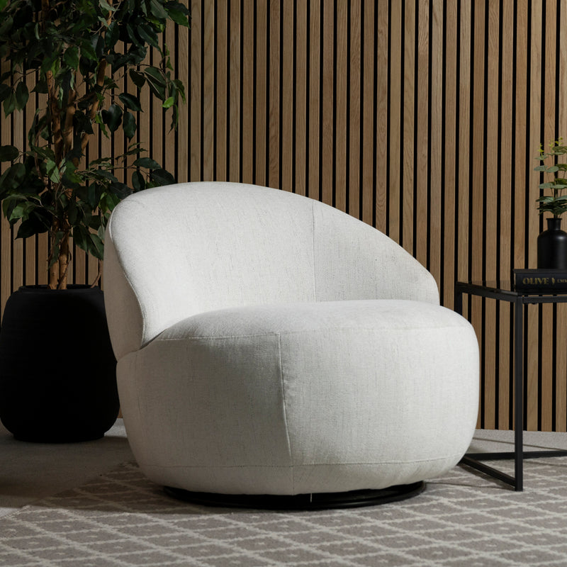Abelia Swivel Chair — Natural