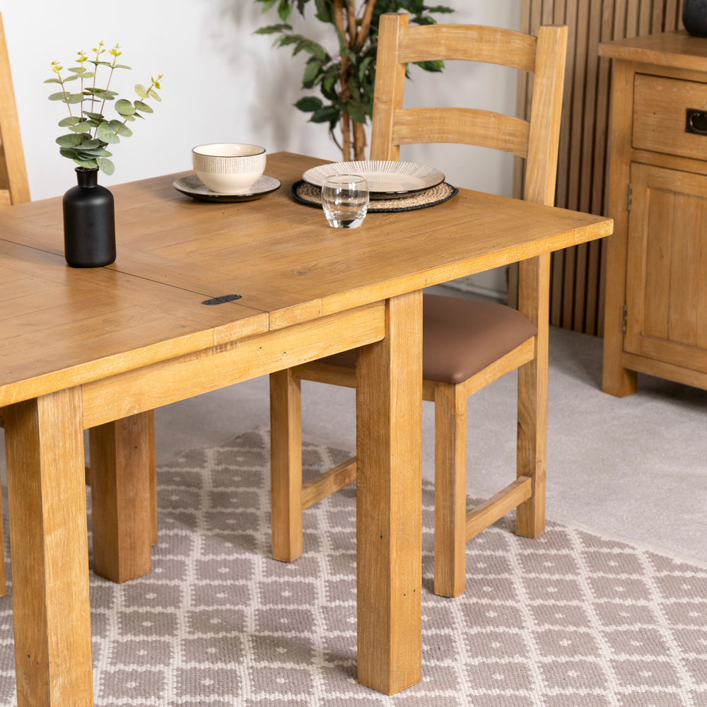 St Ives Light Flip Top Extendable Dining Table (85cm - 170cm)