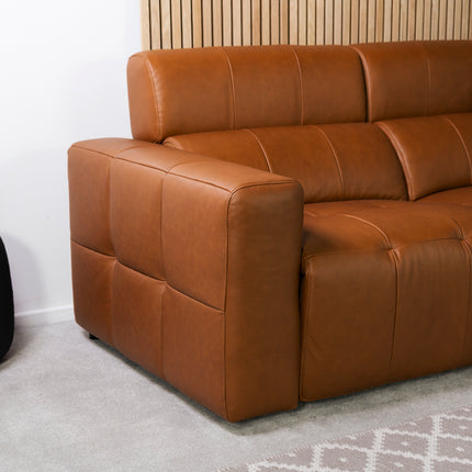 Palermo 3 Seater Leather Power Recliner Sofa