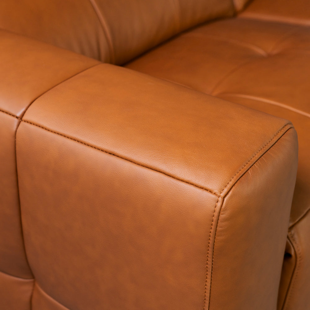 Palermo 2 Seater Leather Power Recliner Sofa