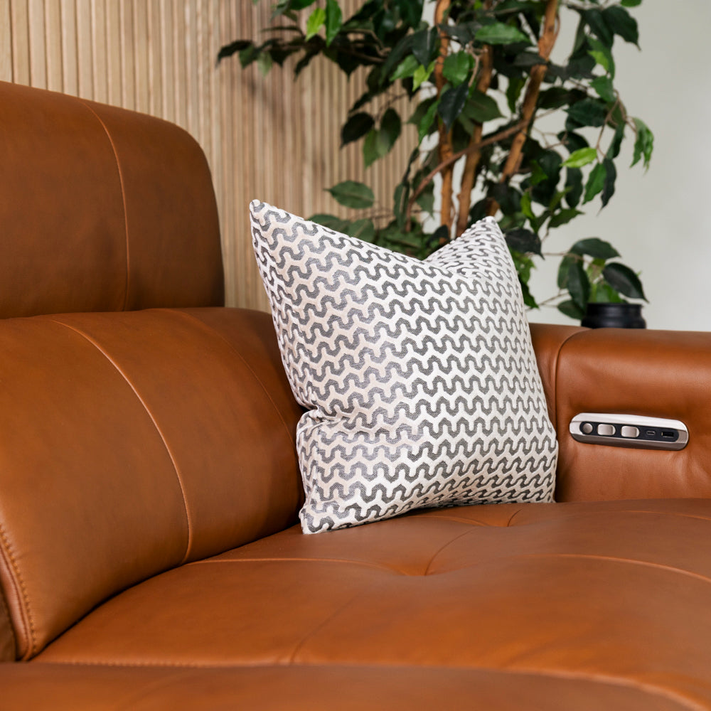 Palermo 2 Seater Leather Power Recliner Sofa