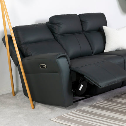 Chievo Leather 3 Seater Power Recliner Sofa