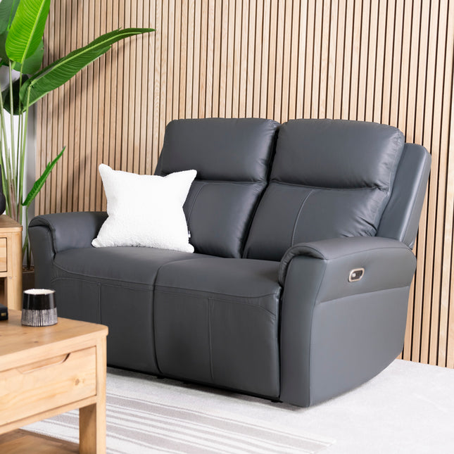 Chievo Leather 2 Seater Power Recliner Sofa