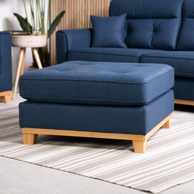 Cortina Blue Footstool