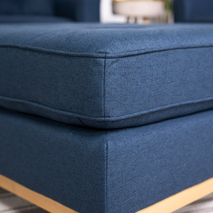 Cortina Blue Footstool