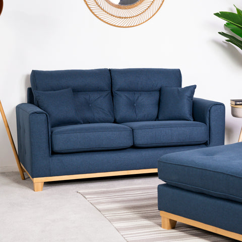 Cortina Blue 2 Seater Sofa