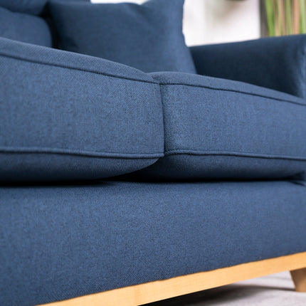 Cortina Blue 3 Seater Sofa