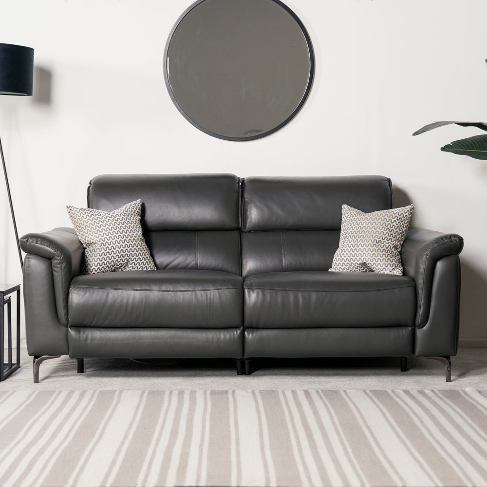 Kaylen 3 Seater Leather Recliner Sofa