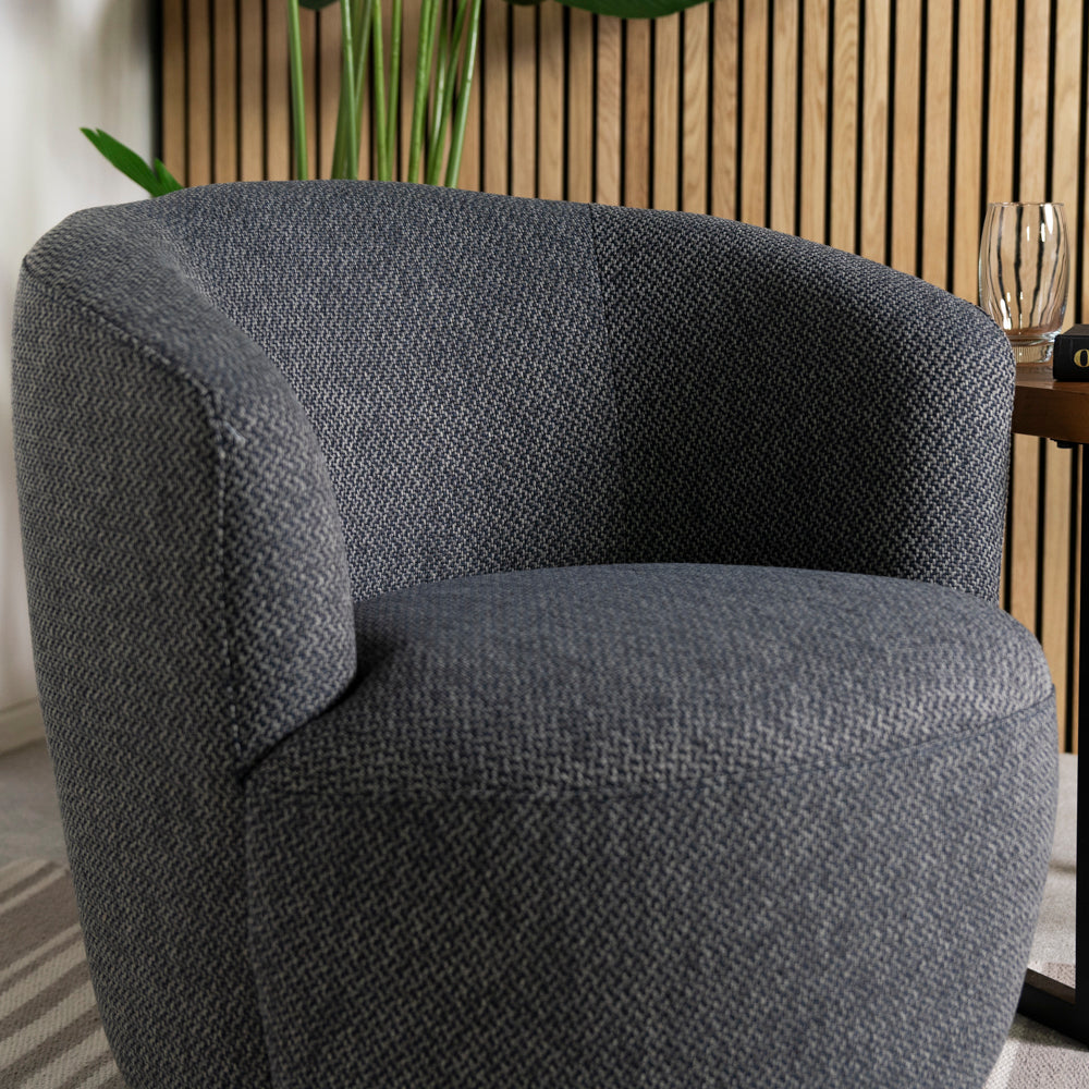 Adelaide Dark Grey Swivel Chair
