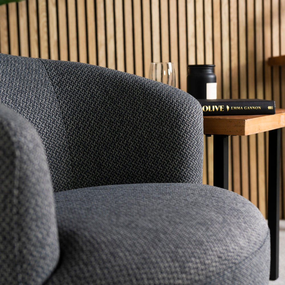 Adelaide Dark Grey Swivel Chair