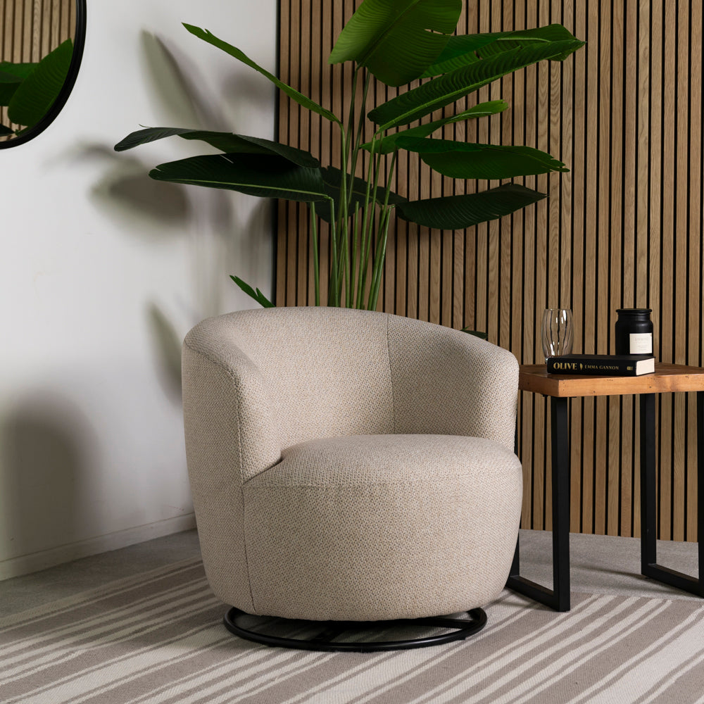 Adelaide   Beige Swivel Chair