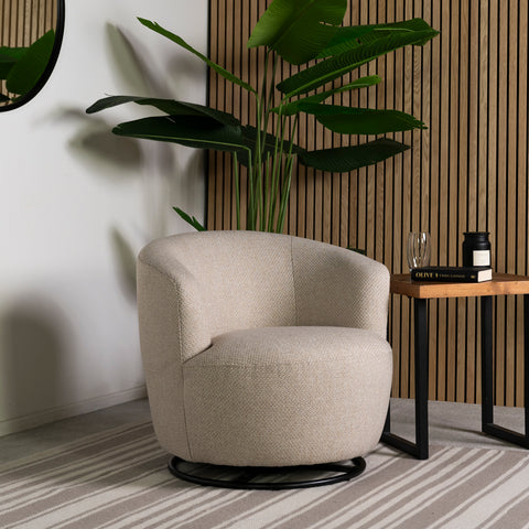 Adelaide   Beige Swivel Chair