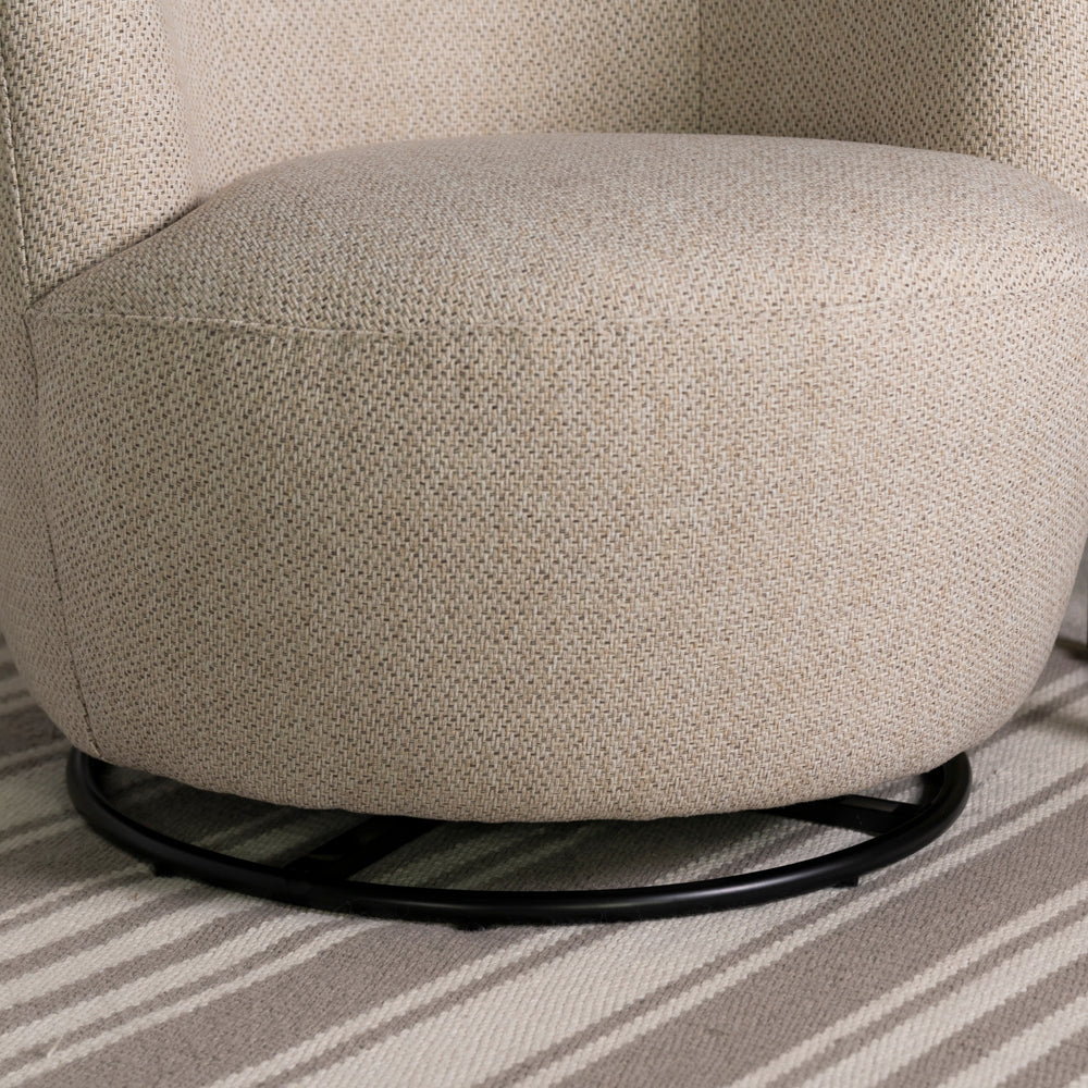 Adelaide   Beige Swivel Chair