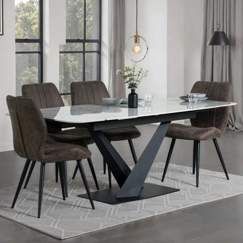 Denver Small Ceramic Extending Dining Table (140cm - 200cm)