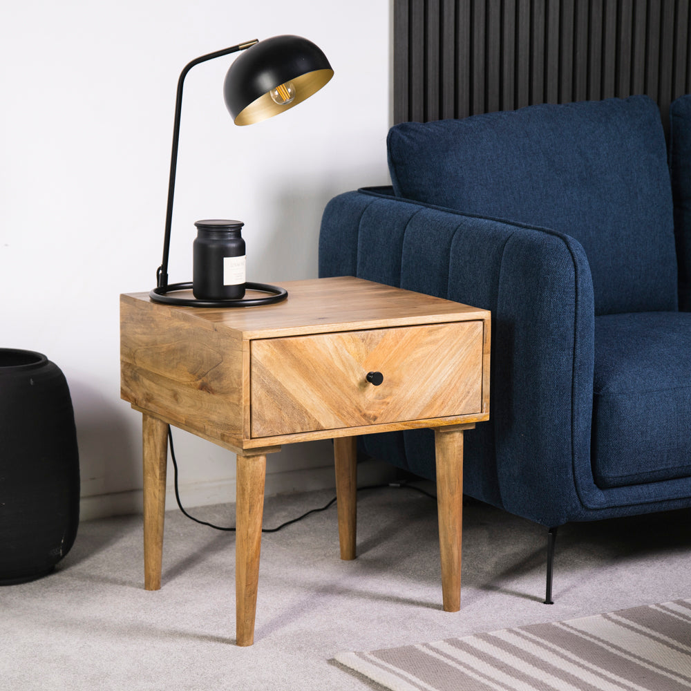 Nautilus 1 Drawer Lamp Table