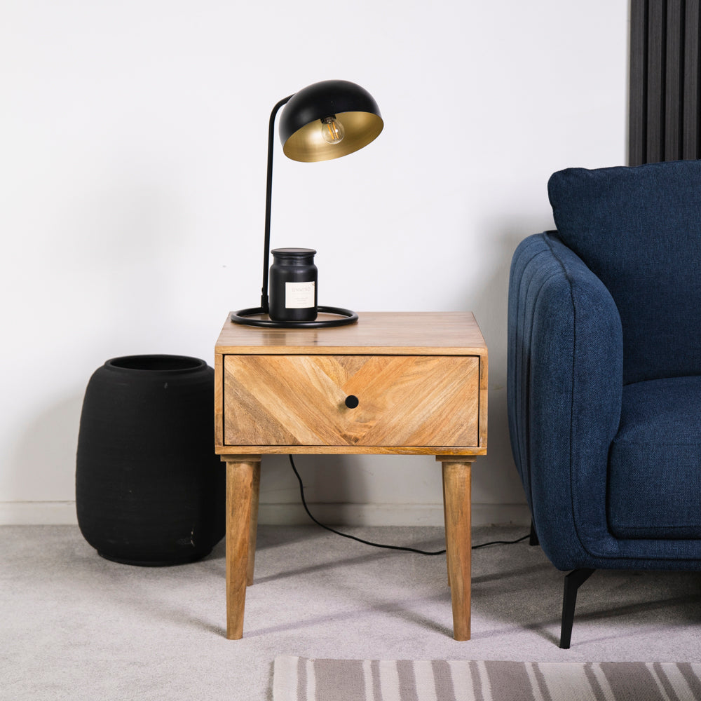 Nautilus 1 Drawer Lamp Table