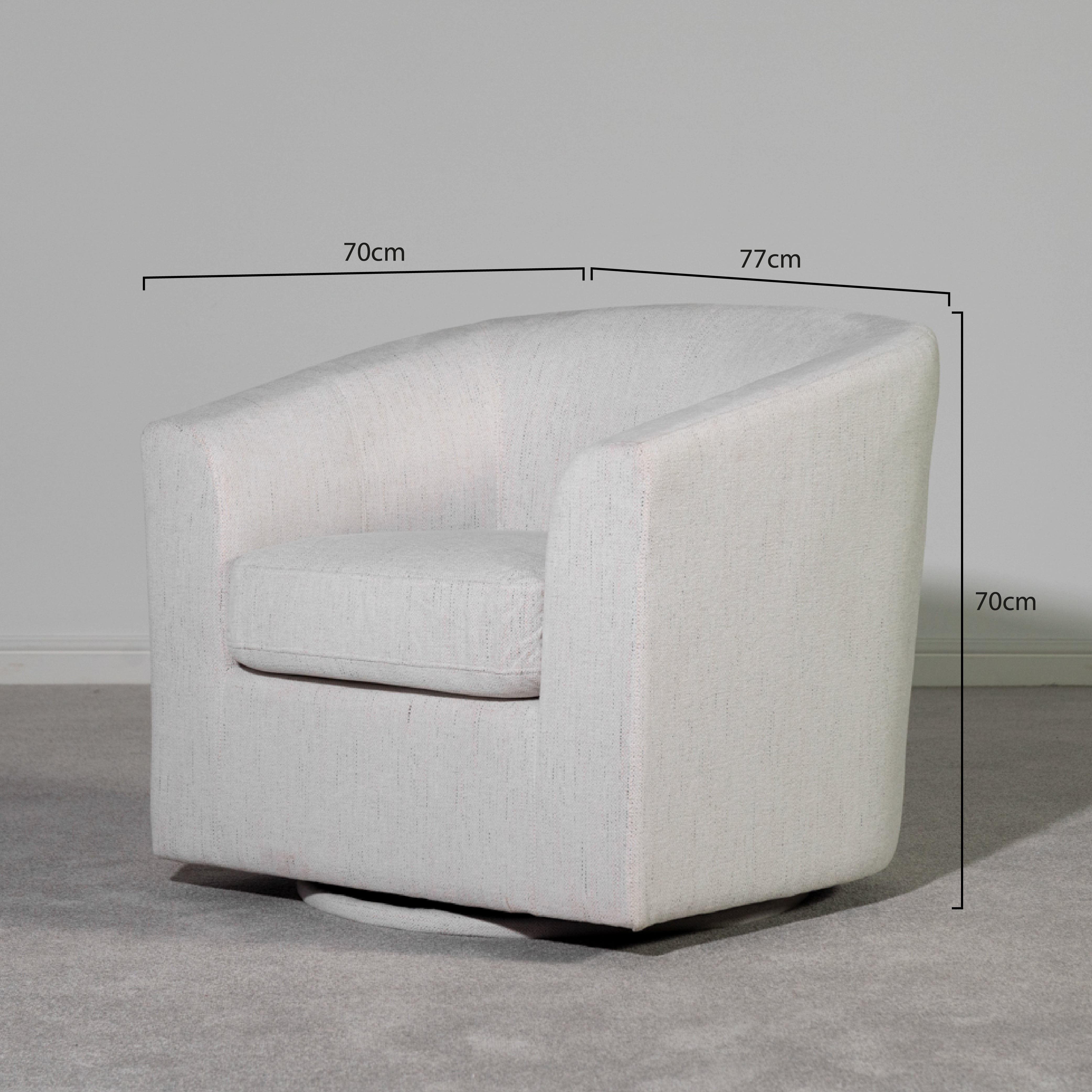 Dahlia Swivel Chair — Natural