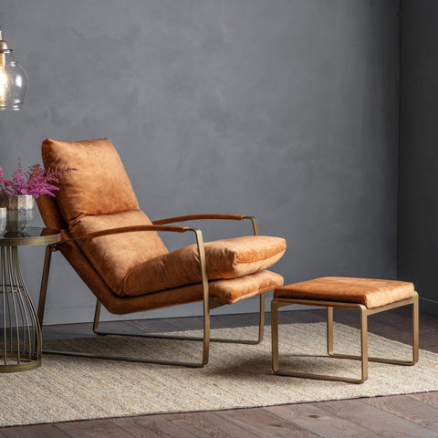 Paxton Ochre Lounger Chair