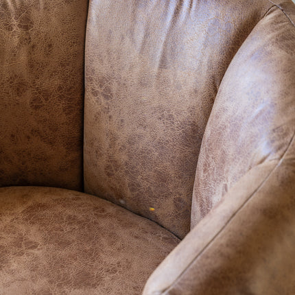 Atella Antique Tan Tub Chair