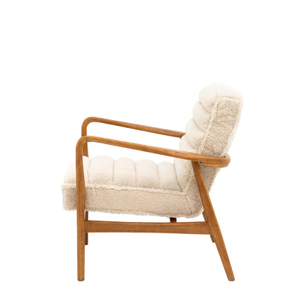 Reno Cream Sheepskin Armchair