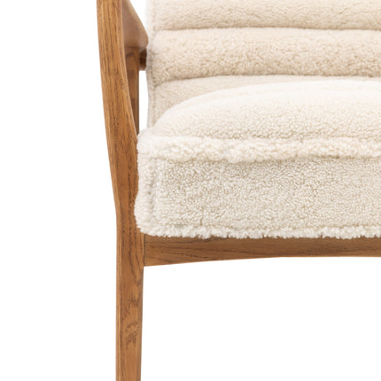 Reno Cream Sheepskin Armchair