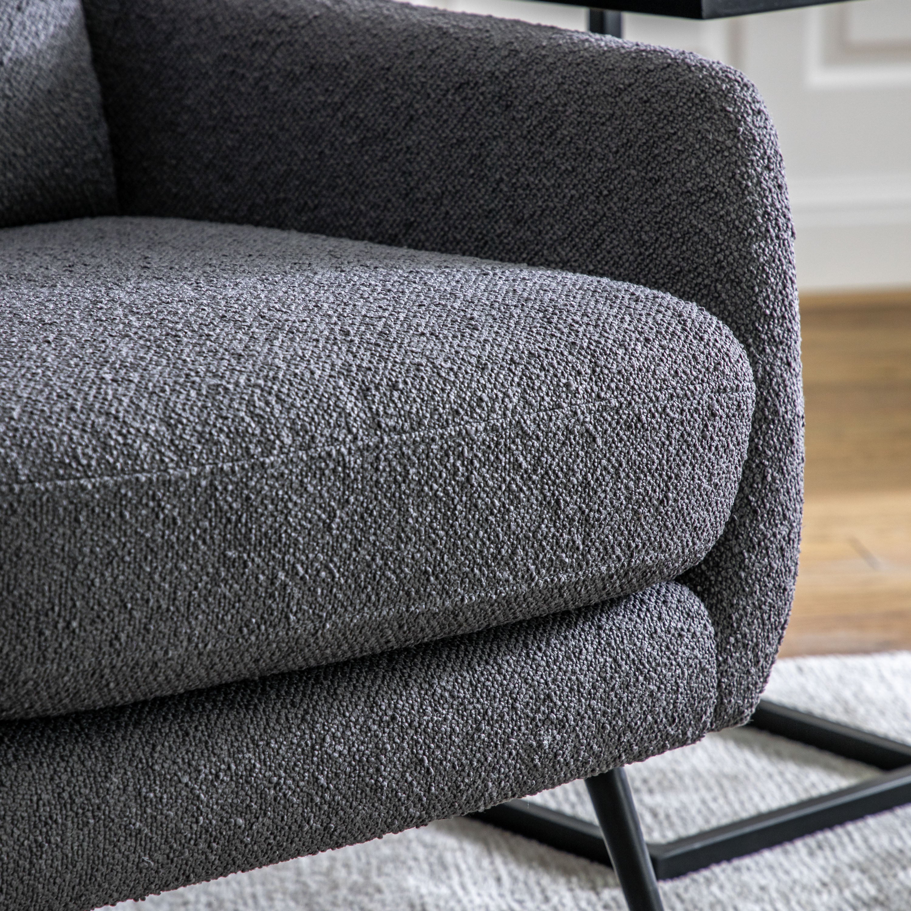 Harrington Dark Grey Armchair