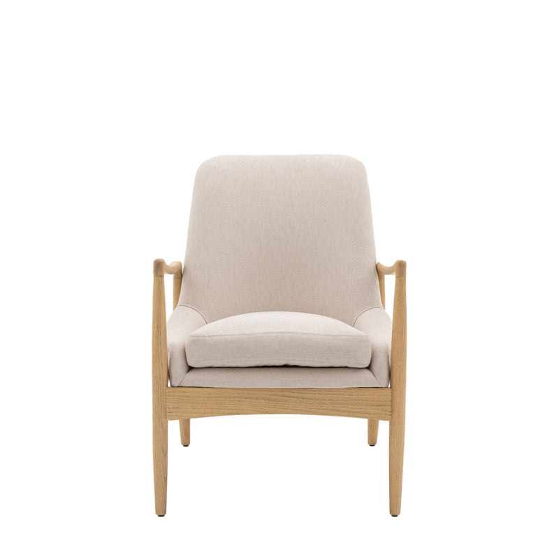 Venezia Natural Linen Armchair