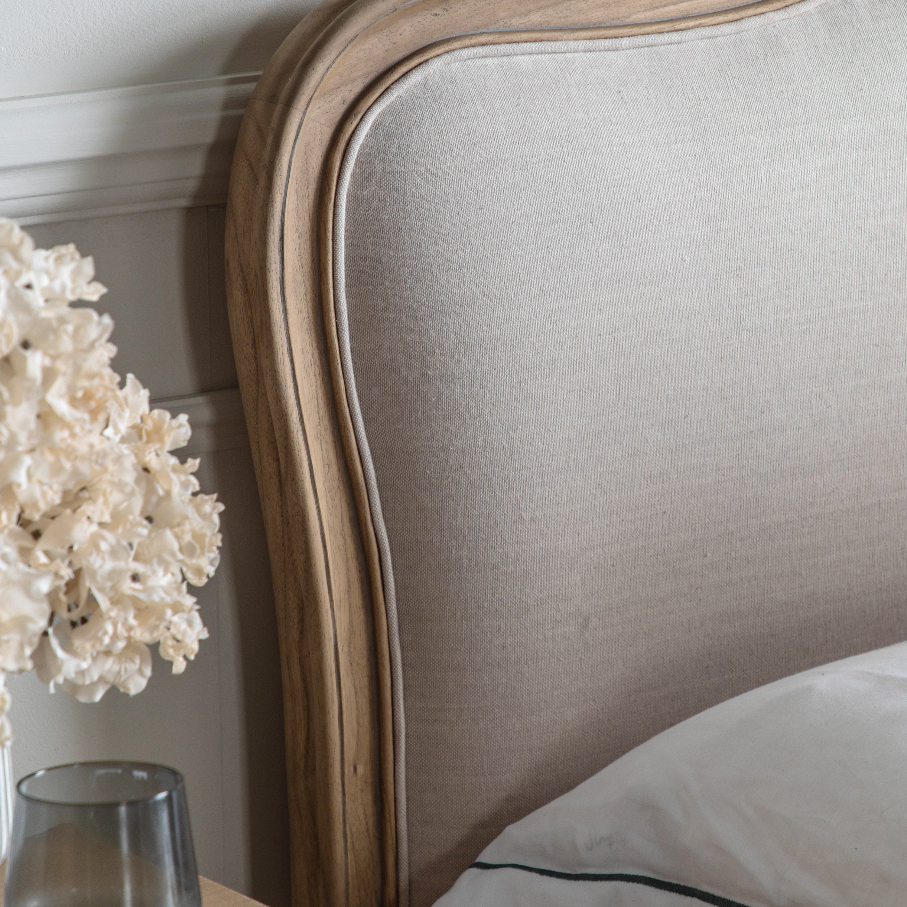 Montpellier Linen Upholstered King Bed Frame