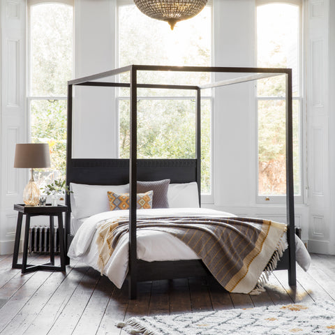 Serenity Black 4 Poster King Bed Frame