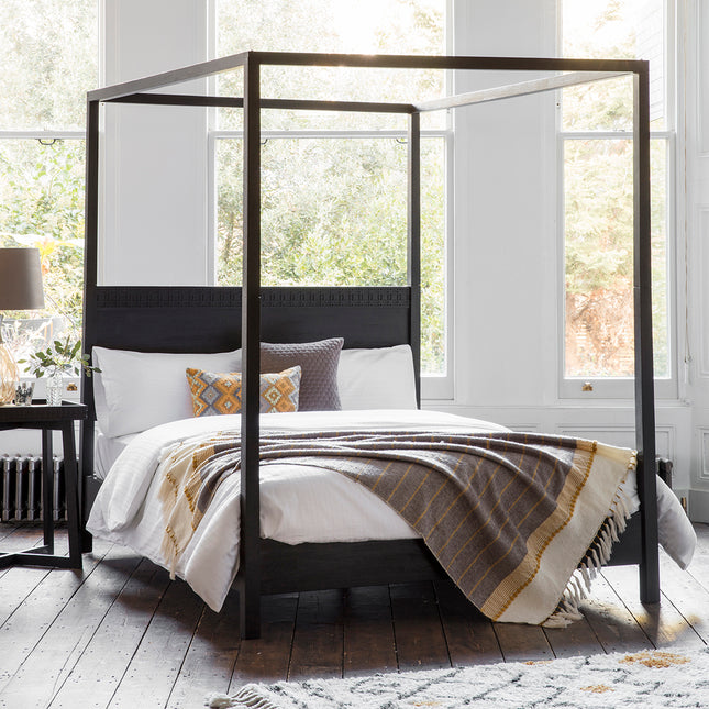 Serenity Black 4 Poster Super King Bed Frame