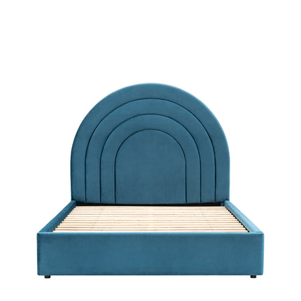 Arch King Size Blue Bedstead